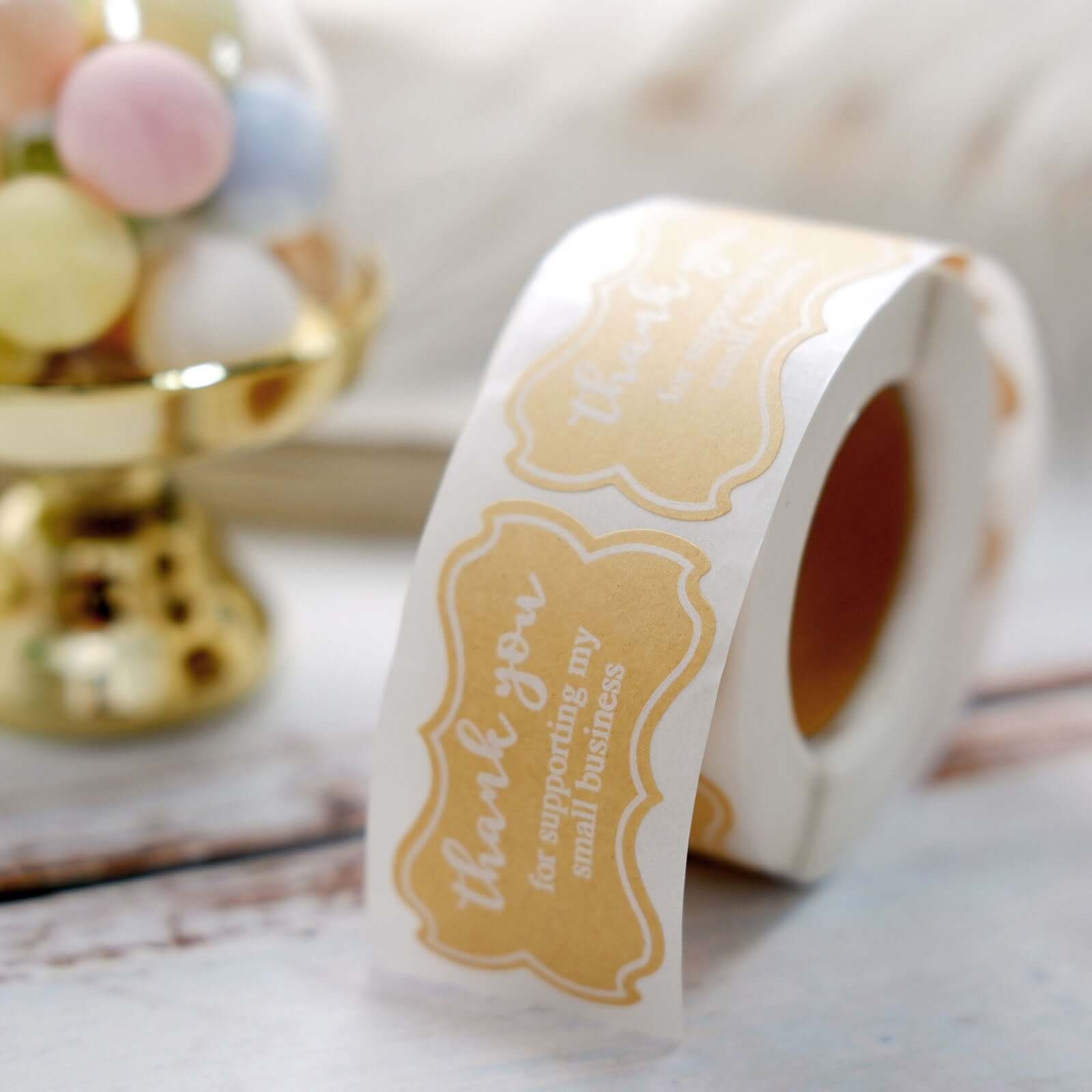 Get 500Pcs Thank You Stickers for Small Business Support - Ideal for DIY Envelopes