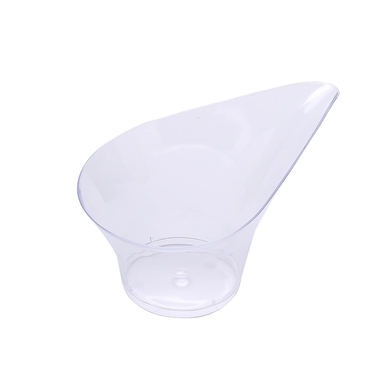 24-Pack Clear Plastic Disposable Mini Dessert Cups with Teardrop Top for Parties - 3oz