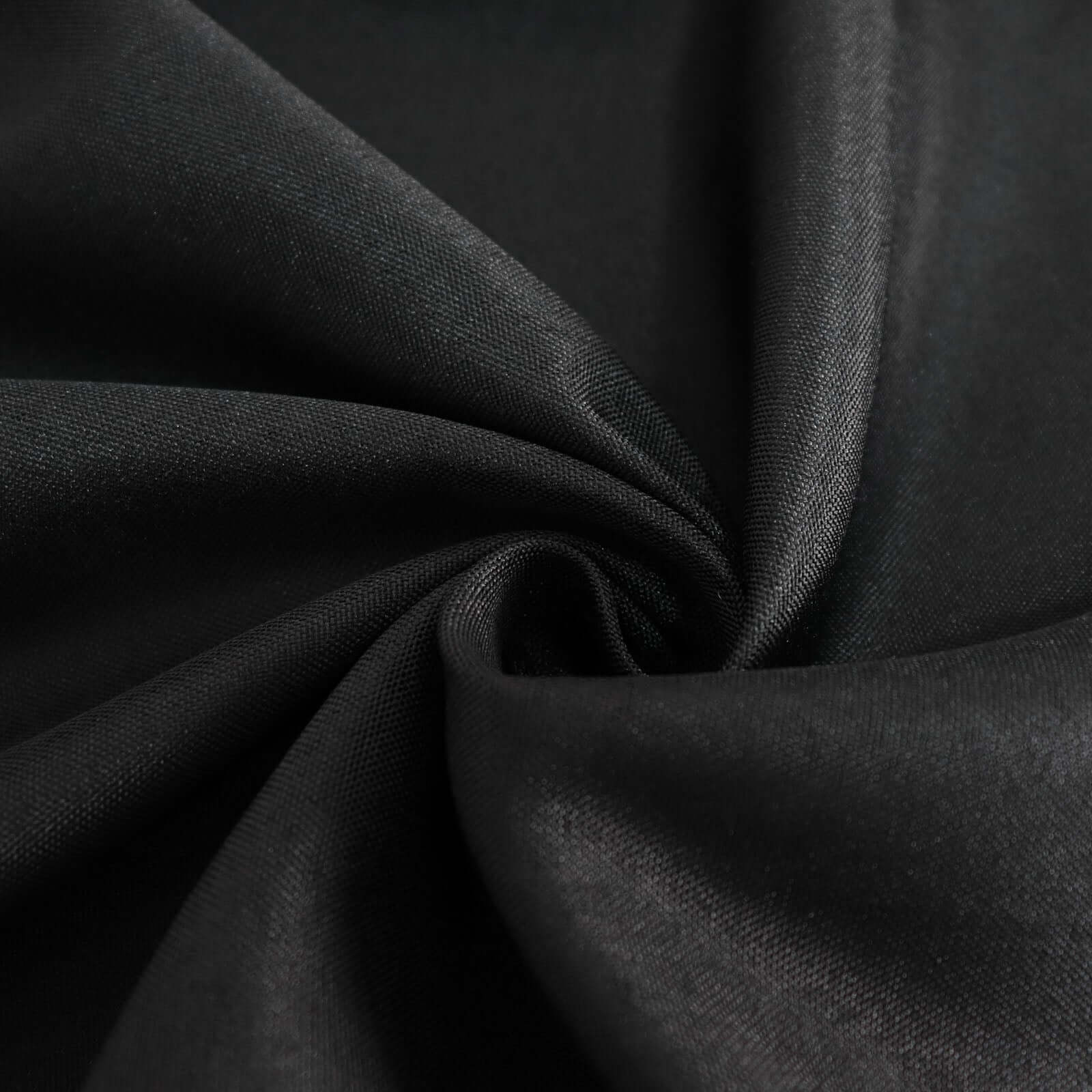 Black Polyester Rectangle Tablecloth 60x126 - Wrinkle-Free Cover for Weddings and Parties, Great Deal!