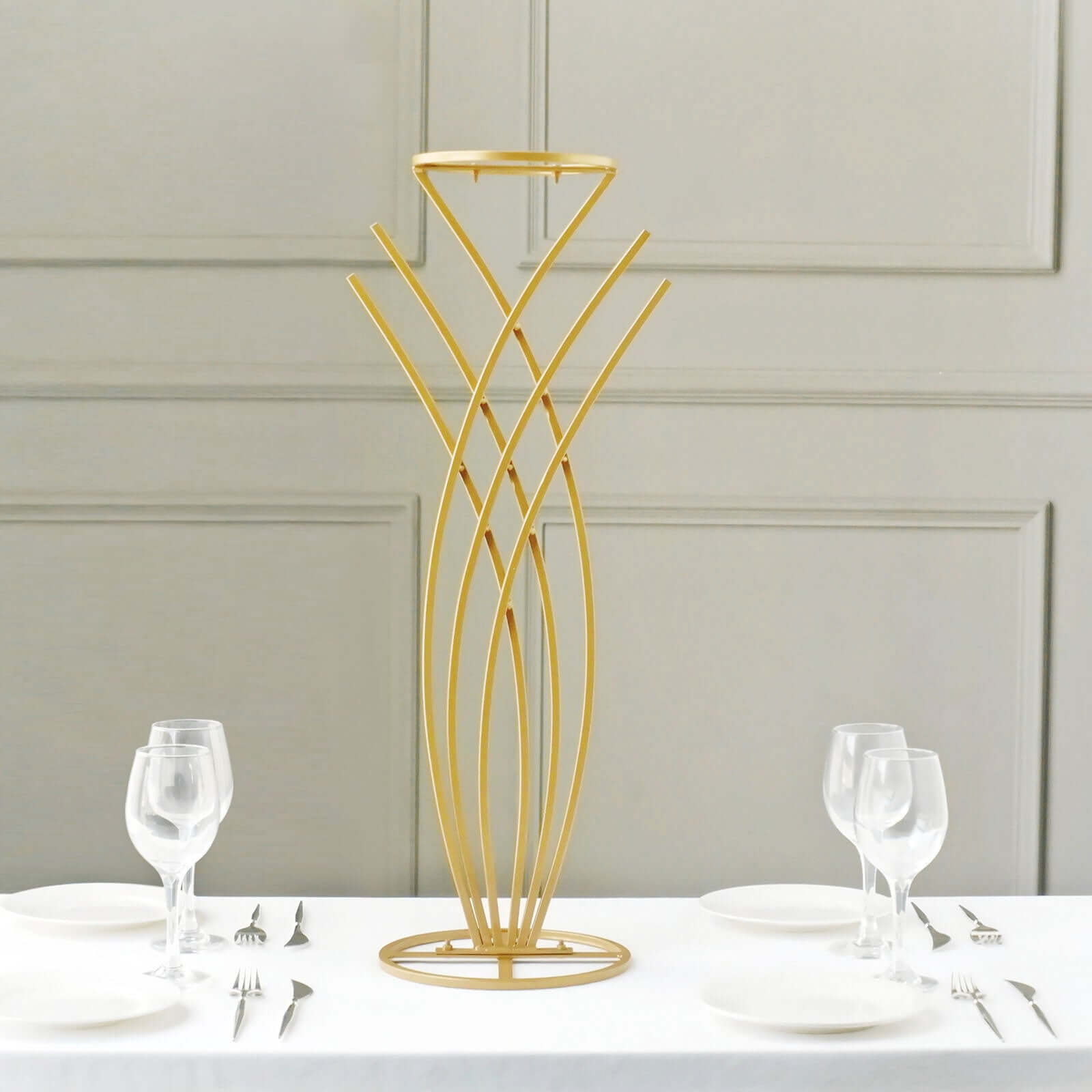 Gold Metal Mermaid Tail 2ft Wedding Table Centerpiece - Ideal for Decor